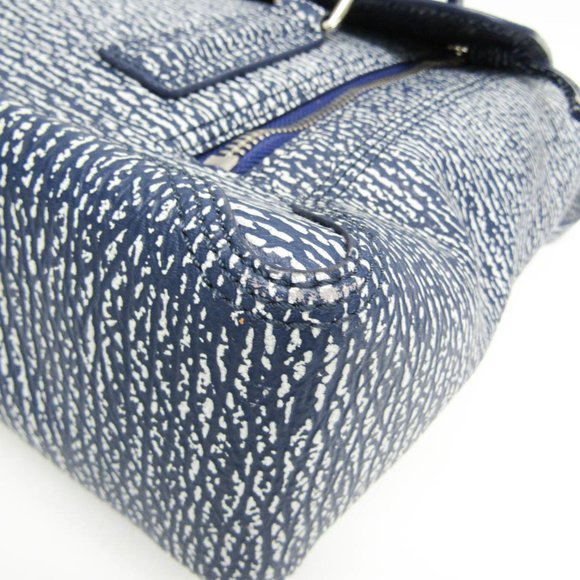 Phillip Lim 3.1 Blue Textured Women's Bag - Picture 5 of 15